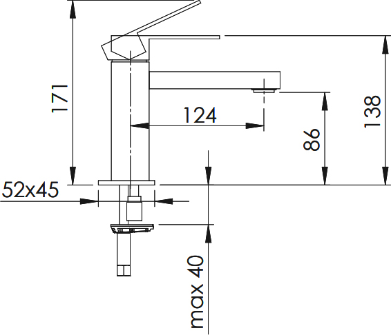 Смеситель для кухни Remer Qubika Design QD12