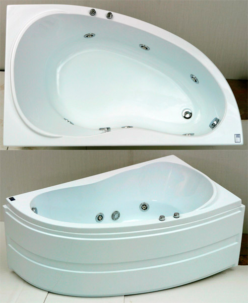 Акриловая ванна Bas Алегра 150х90 R с г/м