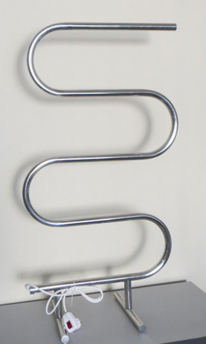 Полотенцесушитель электрический Domoterm Е-образный 105x50 (DMT 103-25 50*104 EK) напольный хром