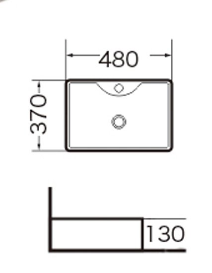 Раковина накладная GROSSMAN 50 (GR-3017)