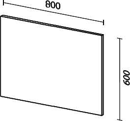 Комплект мебели Sanvit Кубэ-3 80 белый глянец