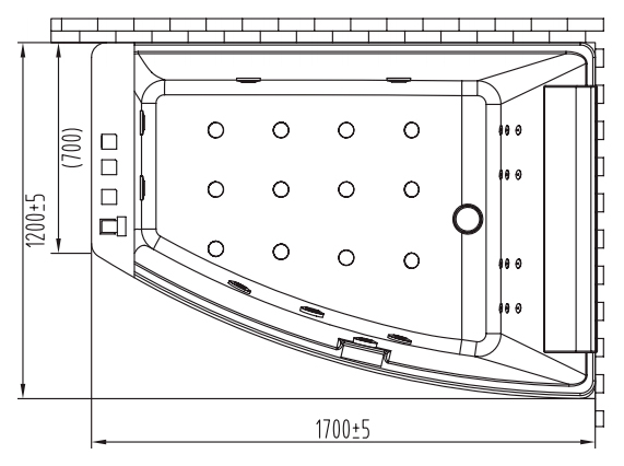 Ванна гидромассажная Orans 170x120 (OLS-BT65100 R) R