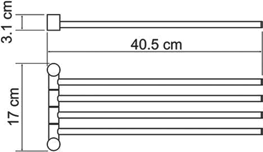 Полотенцедержатель Wasserkraft  (1034)