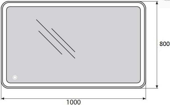 Зеркало BelBagno SPC-MAR-1000-800-LED-TCH сенсорное