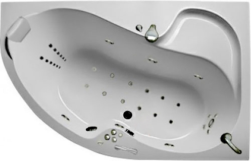 Акриловая ванна Marka One Aura 160x105 R