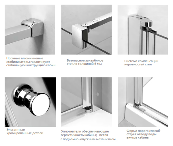 Душевой уголок RADAWAY EOS KDD-B 100x100Х195 (37323-01-01N)