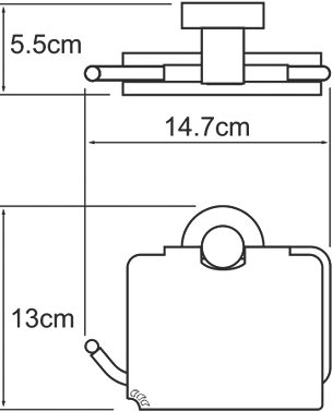 Держатель туалетной бумаги Wasserkraft Isen (4025)