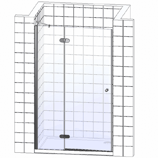 Душевая дверь Cezares Variante 100x195 (VARIANTE-B-1-90/100-C-Cr)