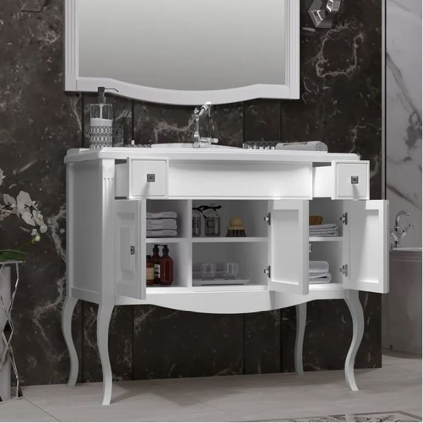 Комплект мебели OPADIRIS ЛАУРА 100 белый матовый