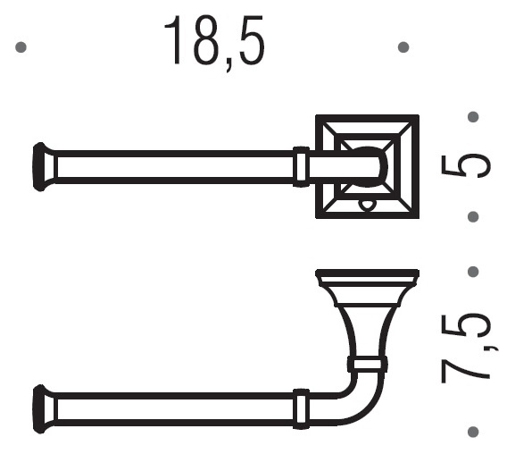 Держатель туалетной бумаги Colombo Design Portofino (B3208 SX.bronze)