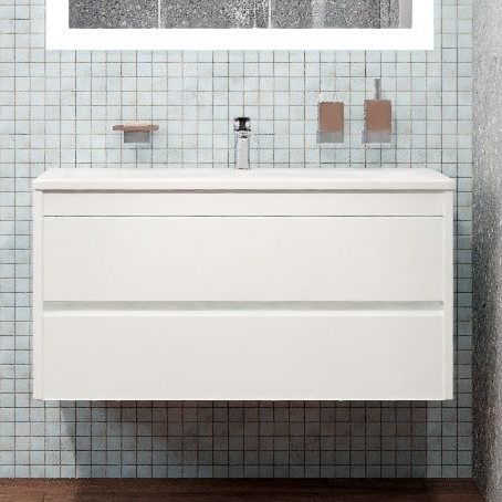 Комплект мебели Art&Max Family 100, подвесная, Bianco Lucido