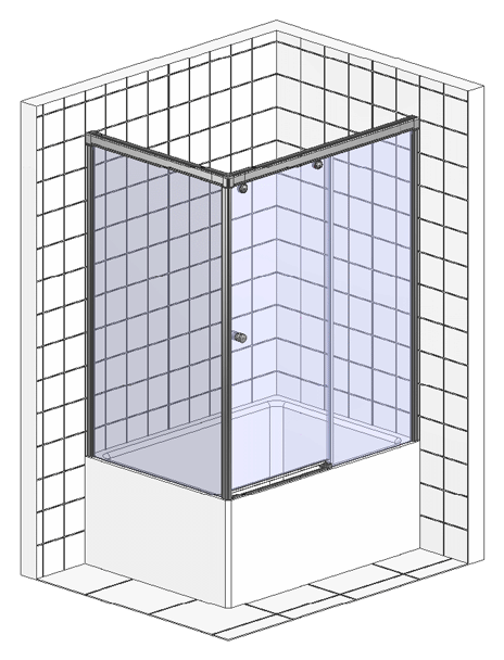 Шторка на ванну GuteWetter Slide Part GV-863A правая 180x80 см стекло бесцветное, профиль хром