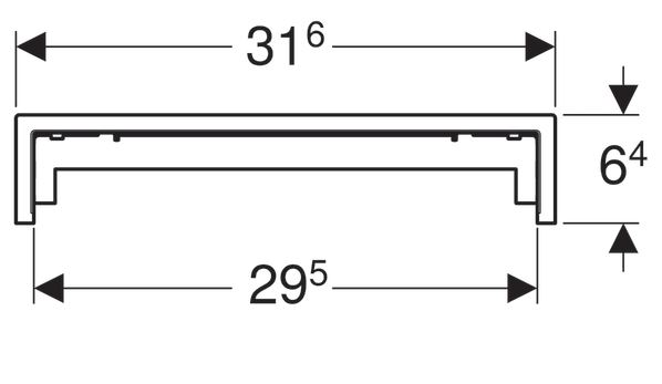Декоративный элемент для душевого лотка GEBERIT (154.339.00.1)