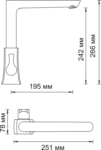Смеситель для кухонной мойки Wasserkraft Berkel (4807)