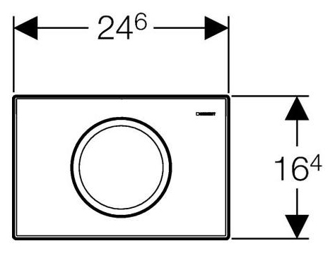 Клавиша смыва для унитаза Geberit Delta 11 (115.120.11.1)