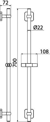 Душевая штанга Iddis Bild (BIL7000i17)