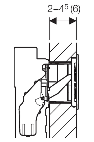 Клавиша смыва для унитаза Geberit Sigma 40 (115.600.SI.1)