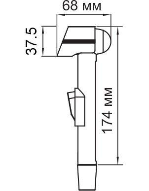 Смеситель для раковины с гигиеническим душем Wasserkraft Main (4108)