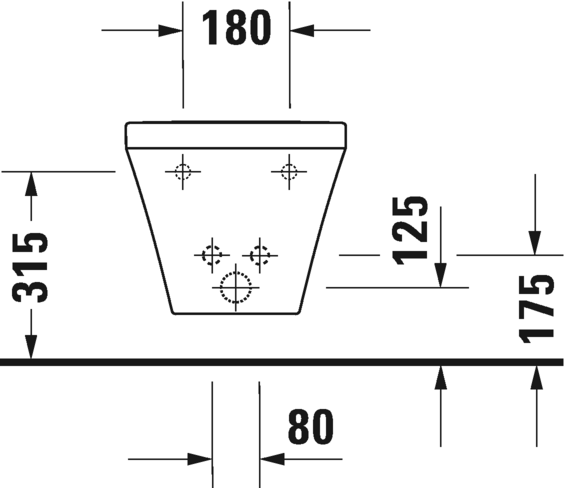 Биде подвесное DURAVIT DURASTYLE (2285150000)