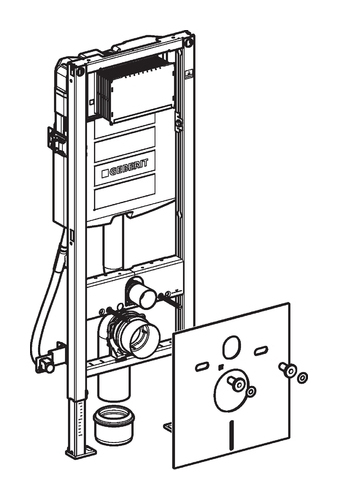 Инсталляция для подвесного унитаза Geberit Duofix (111.361.00.5)