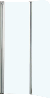 Шторка на ванну Vincea VSB-12114CL 114 см, профиль хром, стекло прозрачное