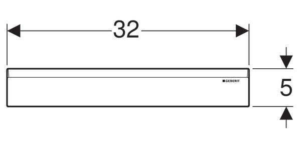 Решетка для душевого лотка GEBERIT (154.335.11.1)