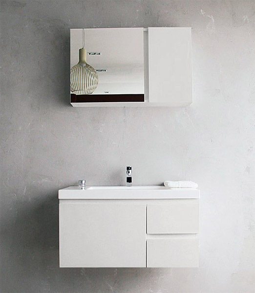 Зеркало-шкаф BELBAGNO LUCE 80 bianco lucido (BB800PAC/BL)