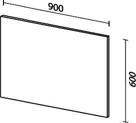 Комплект мебели Sanvit Кубэ-2 90 белый глянец
