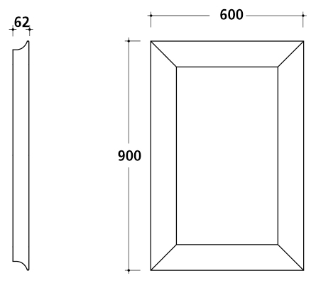 Комплект мебели Galassia Ethos 8460 75 см хром