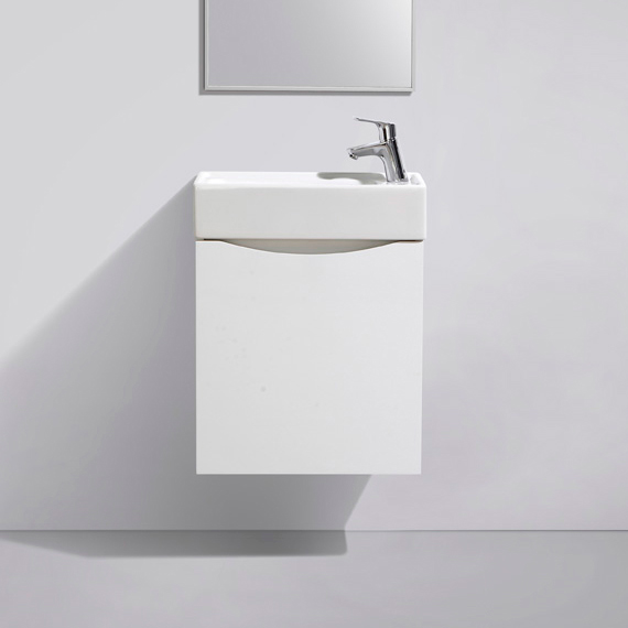 Комплект мебели BelBagno Mini 50 bianco lucido левая