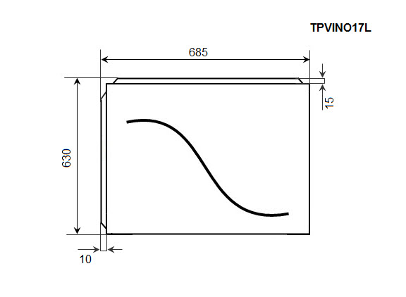 Боковой экран для ванны TIMO (TPVINO17L)