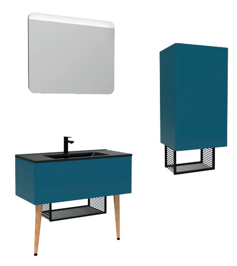 Комплект мебели CREAVIT ZEON 100 лазурно-синий