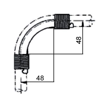 Фиксатор поворота Rehau Rautitan 90° 16 мм с кольцами