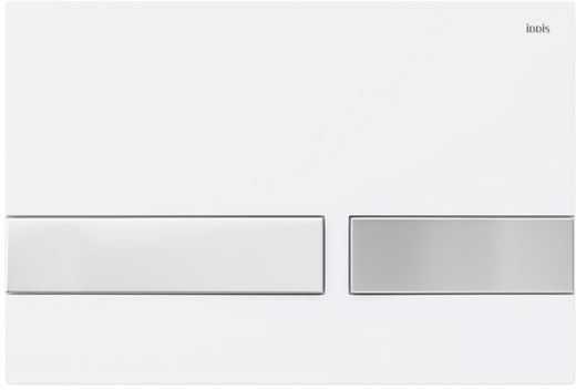 Клавиша смыва IDDIS Unifix UNI06WCi77 006, белая/хром