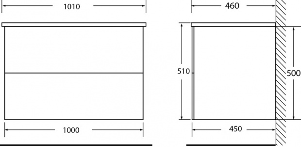 Тумба с раковиной BelBagno Kraft 100 bianco opaco