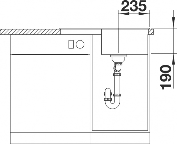 Мойка кухонная Blanco ZIA 45 S Compact 524721 антрацит