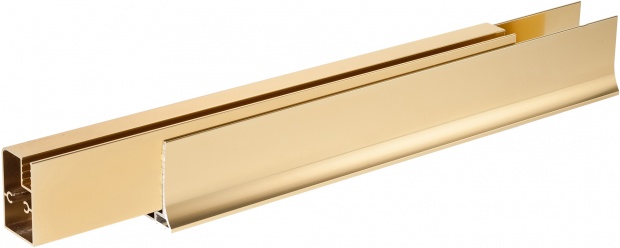 Душевой уголок Vegas Glass ZA-F 120*110 09 02 профиль золото, стекло шиншилла