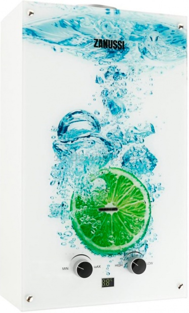 Водонагреватель проточный Zanussi Fonte Glass 10 Lime (НС-1077261)
