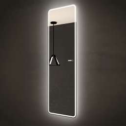 Зеркало Art&Max Terni 45, с подсветкой и часами