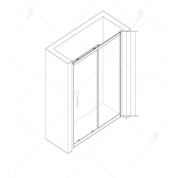 Душевая дверь RGW CLASSIC CL-14 100x185 (32091410-11)