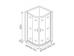 Душевой уголок GOOD DOOR JAZZE 120x80 (JAZZE R-120-B-BR) - фото №2