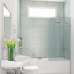 Шторка на ванну GuteWetter Trend Pearl GV-861A правая 70 см стекло бесцветное, фурнитура хром - фото №1