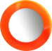 Зеркало круглое Laufen Kartell by Laufen 80 оранжевое, с подсветкой - фото №13