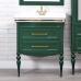 Комплект мебели ValenHouse Эстетика 80, зеленая, подвесная, ручки золото - фото №3