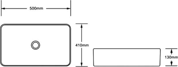 Раковина SantiLine SL-1051MW белая матовая