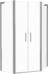 Душевой уголок GOOD DOOR PANDORA 100x100 (Пандора PNT-ТD 100-C-CH) - фото №1