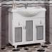 Комплект мебели OPADIRIS ТИБЕТ 85 белый матовый, с художественным стеклом - фото №3