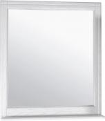 Зеркало ASB-Woodline Берта 85 белое, патина серебро