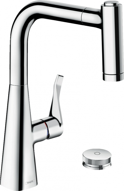 Смеситель для кухонной мойки HANSGROHE METRIS SELECT M71 73805000 хром