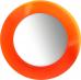 Зеркало круглое Laufen Kartell by Laufen 80 оранжевое, с подсветкой - фото №11